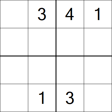 Sudoku 4x4 - Medium