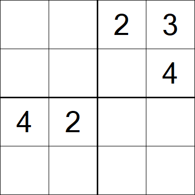 Sudoku 4x4 - Medium