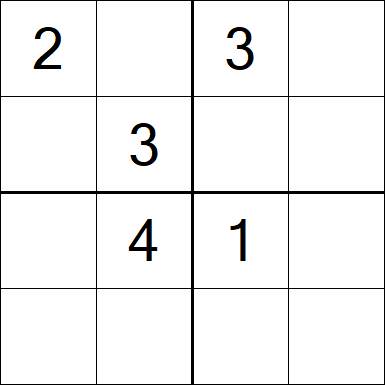 Sudoku 4x4 - Medium