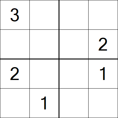 Sudoku 4x4 - Medium
