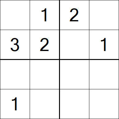 Sudoku 4x4 - Medium
