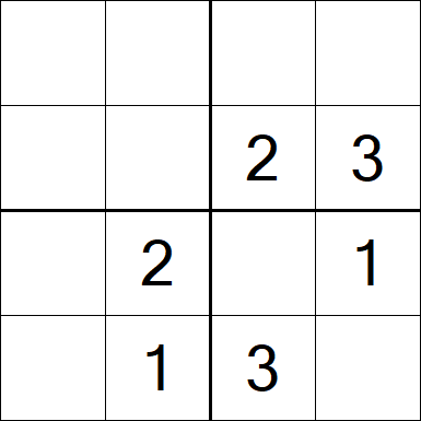 Sudoku 4x4 - Medium