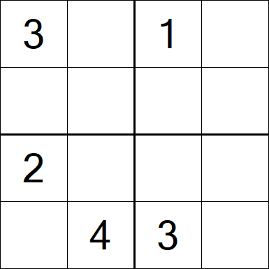Sudoku 4x4 - Medium