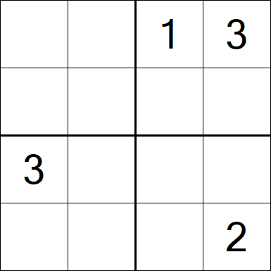 Sudoku 4x4 - Medium