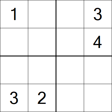 Sudoku 4x4 - Medium