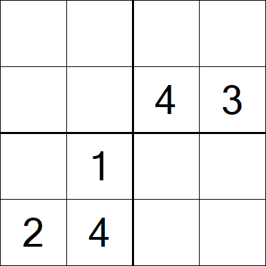 Sudoku 4x4 - Medium