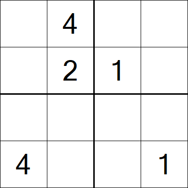 Sudoku 4x4 - Medium