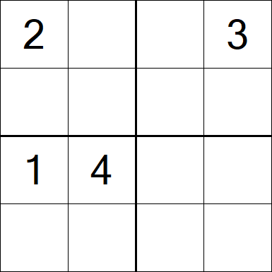 Sudoku 4x4 - Medium