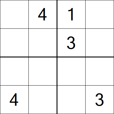 Sudoku 4x4 - Medium