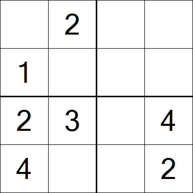 Sudoku 4x4 - Medium