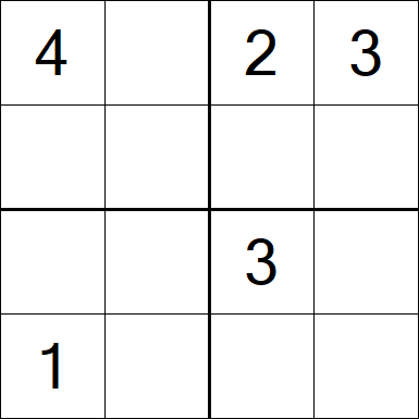 Sudoku 4x4 - Medium