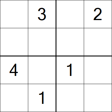 Sudoku 4x4 - Medium