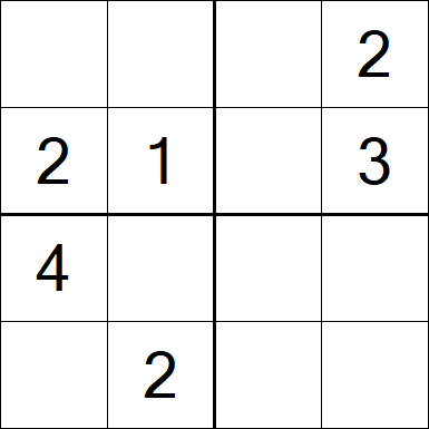 Sudoku 4x4 - Medium