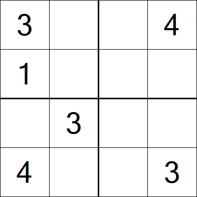 Sudoku 4x4 - Medium