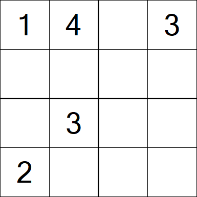 Sudoku 4x4 - Medium