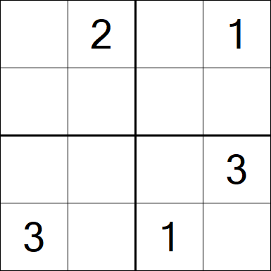 Sudoku 4x4 - Medium