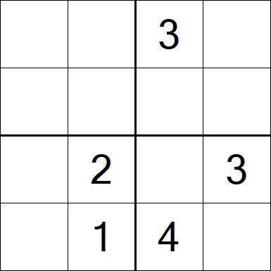 Sudoku 4x4 - Medium