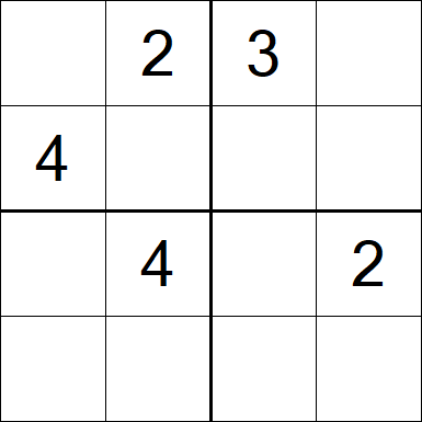 Sudoku 4x4 - Medium
