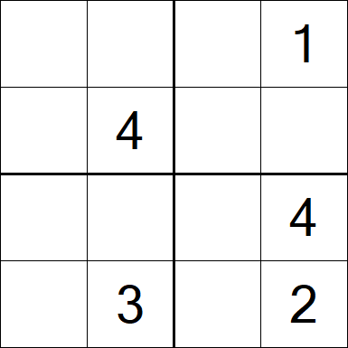 Sudoku 4x4 - Medium