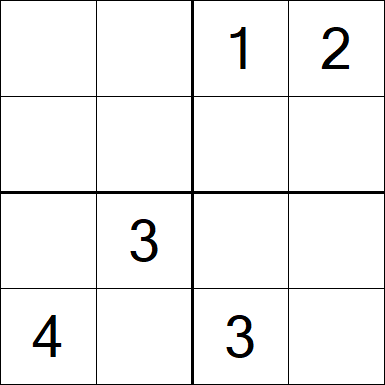 Sudoku 4x4 - Medium