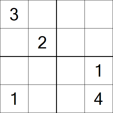 Sudoku 4x4 - Medium