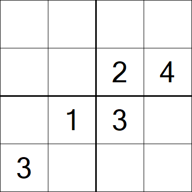 Sudoku 4x4 - Medium