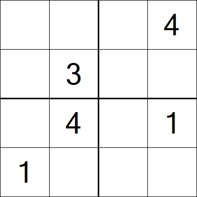 Sudoku 4x4 - Medium
