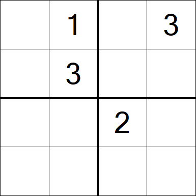Sudoku 4x4 - Medium