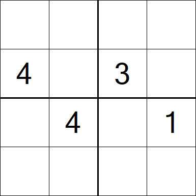 Sudoku 4x4 - Medium
