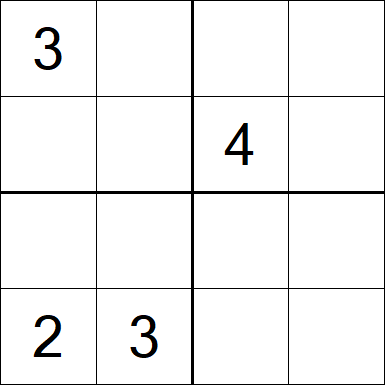 Sudoku 4x4 - Medium