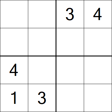 Sudoku 4x4 - Medium