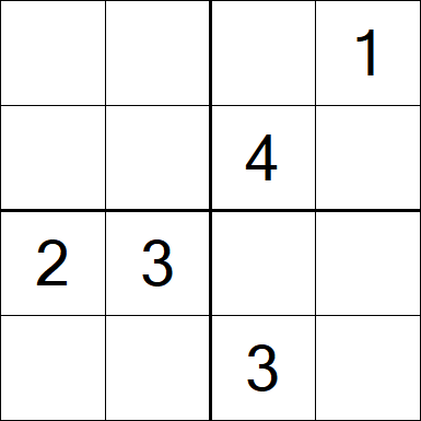 Sudoku 4x4 - Medium