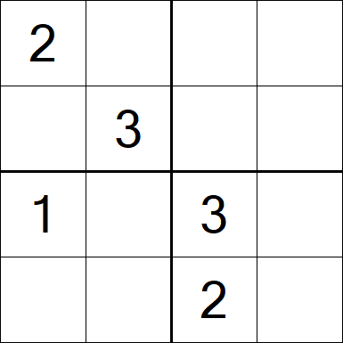 Sudoku 4x4 - Medium