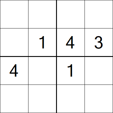 Sudoku 4x4 - Medium