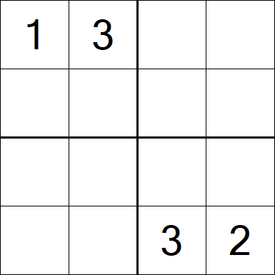 Sudoku 4x4 - Medium