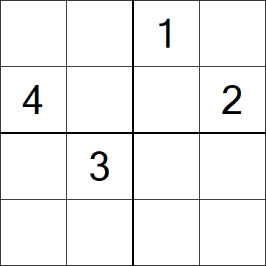 Sudoku 4x4 - Medium