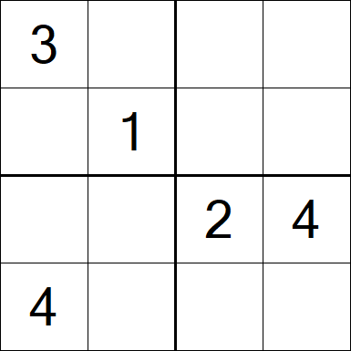 Sudoku 4x4 - Medium