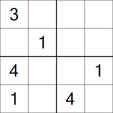 Sudoku 4x4 - Medium