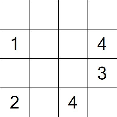 Sudoku 4x4 - Medium