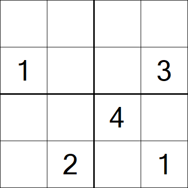 Sudoku 4x4 - Medium