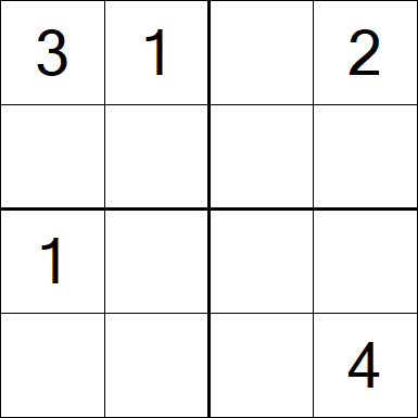 Sudoku 4x4 - Medium