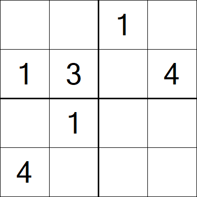 Sudoku 4x4 - Medium