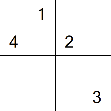 Sudoku 4x4 - Medium