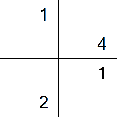 Sudoku 4x4 - Medium