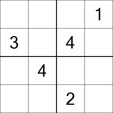 Sudoku 4x4 - Medium