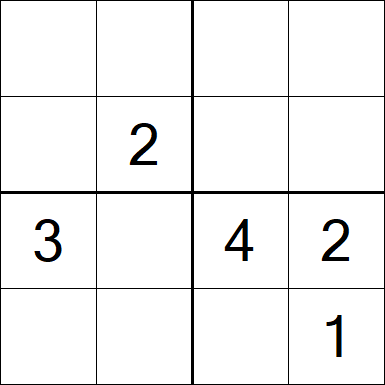 Sudoku 4x4 - Medium