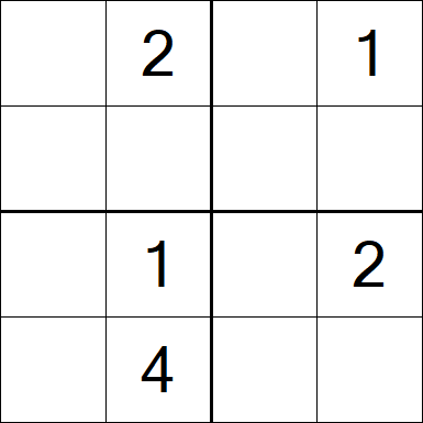 Sudoku 4x4 - Medium