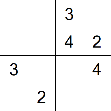 Sudoku 4x4 - Medium