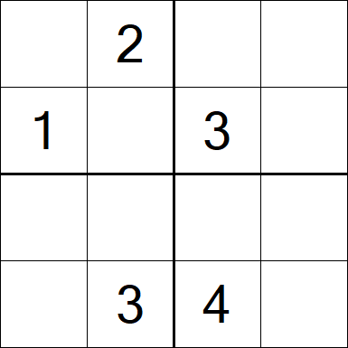Sudoku 4x4 - Medium