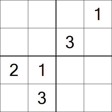 Sudoku 4x4 - Medium